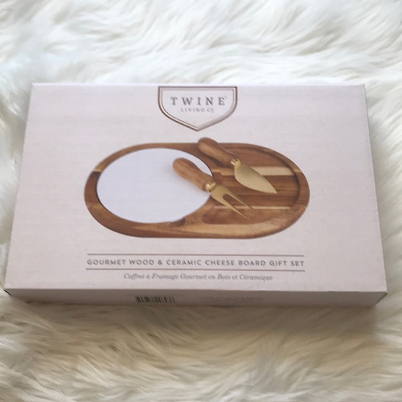 Twine Living Co Dining Twine Living Gourmet Wood Ceramic Cheese